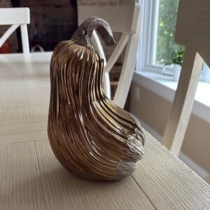 Elegant Gold and Silver Decorative Gourd